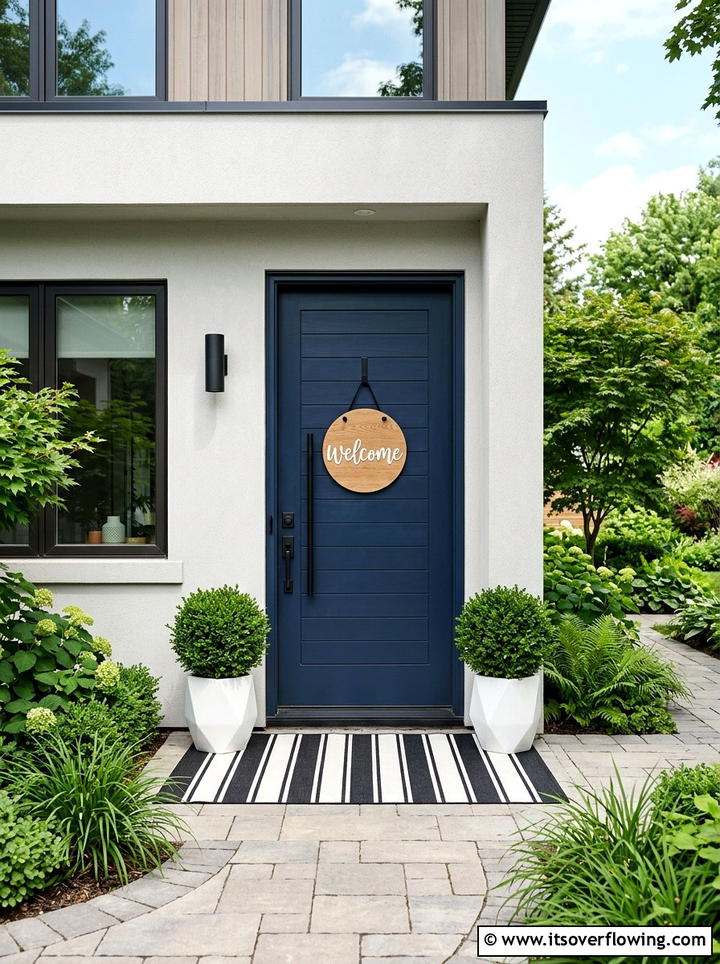 Welcome sign planter box - 25 front porch ideas with welcome signs