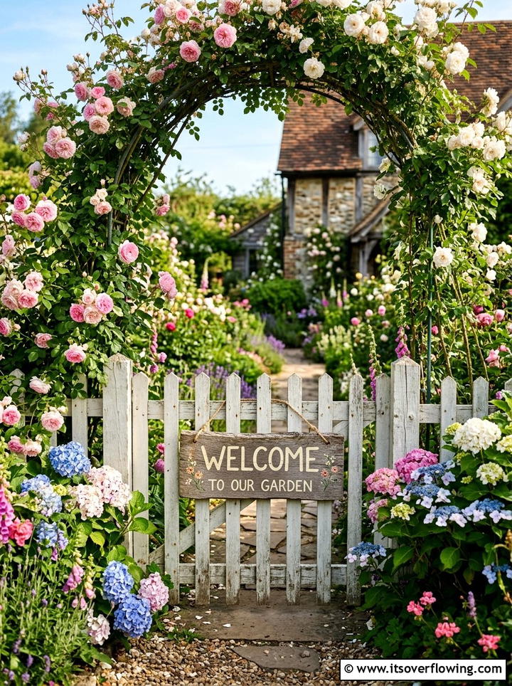 Whimsical Fairy Garden Sign - 25 garden ideas with garden signs