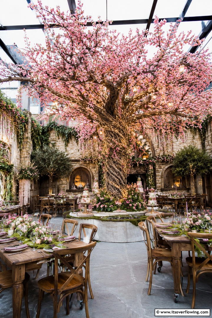 Whimsical Fairy Tale Structure - 30 Tall Wedding Centerpiece Ideas for Elegant Table Displays