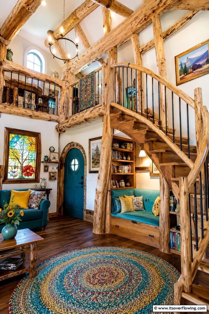 Whimsical Tiny Log House - 30 Rustic Tiny House Ideas for Compact, Cozy Living
