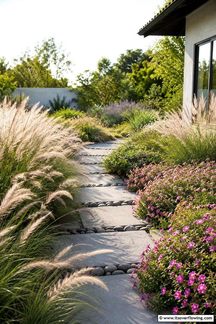 Whispering Meadowscape - 30 Perennial Flower Bed Ideas for Year-Round Blooms