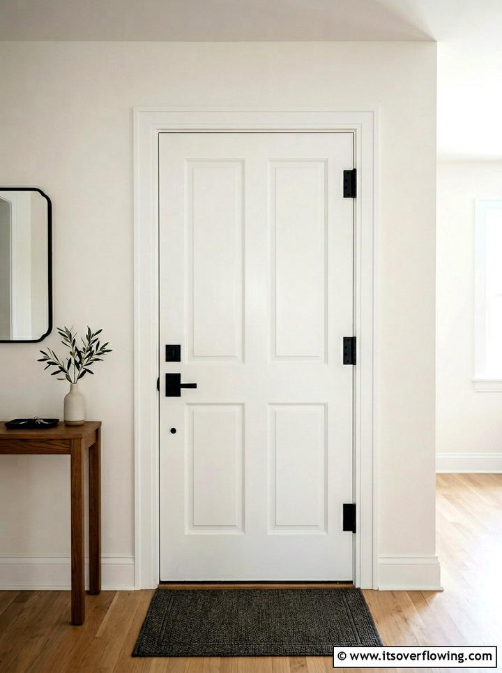 White Door With Black Hardware - 25 front porch ideas with black and white theme