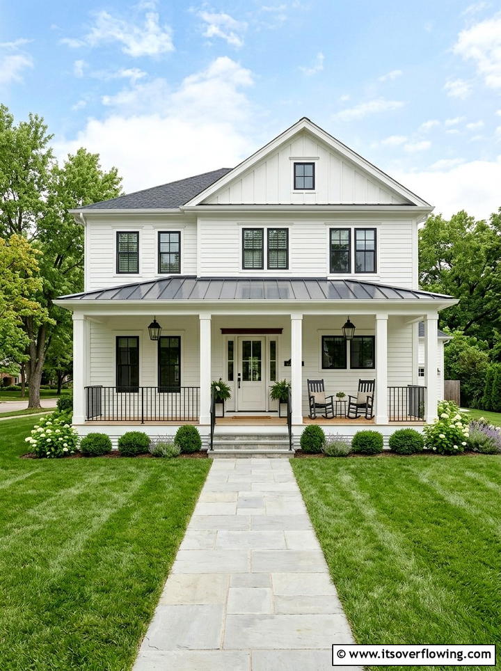 White Exterior Paint - 25 front porch ideas for hot climates