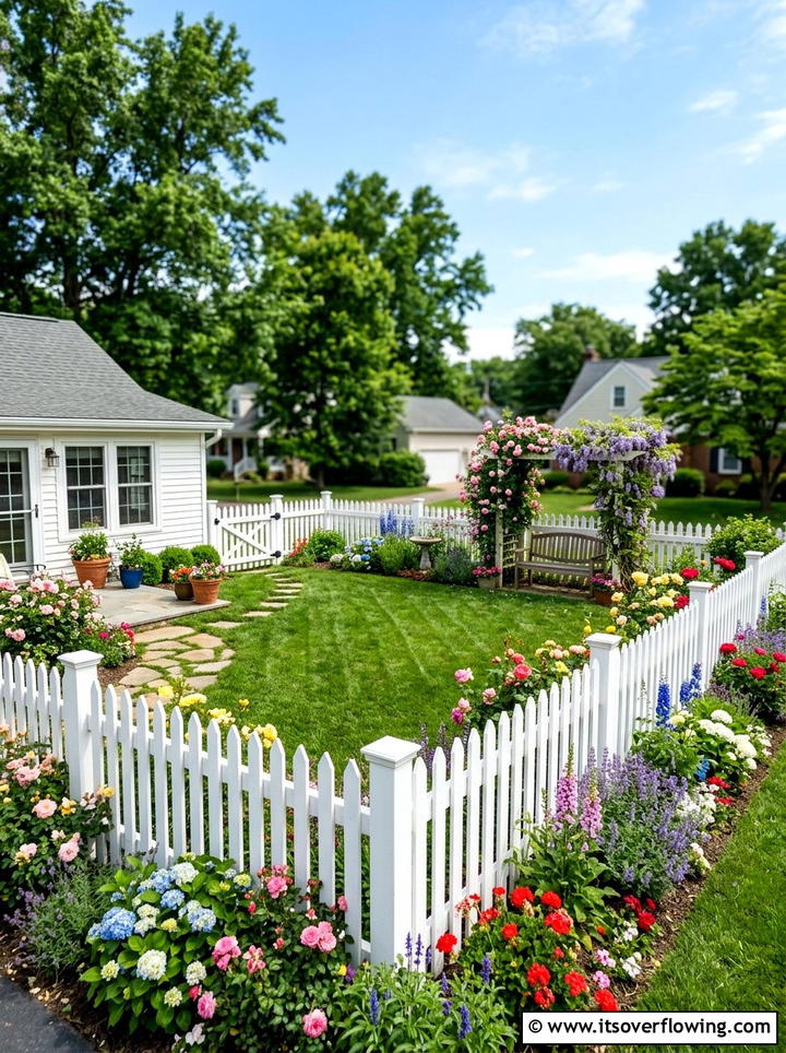 White Fence For Small Backyard - 25 small garden ideas with pet friendly plants
