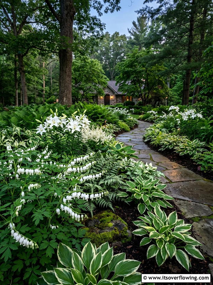 White Flower Garden - 25 garden ideas for shade