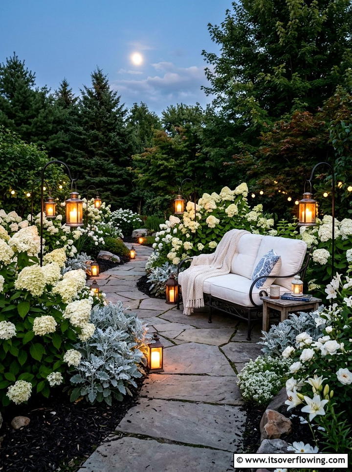 White Flower Moon Garden - 25 garden ideas for peace and relaxation