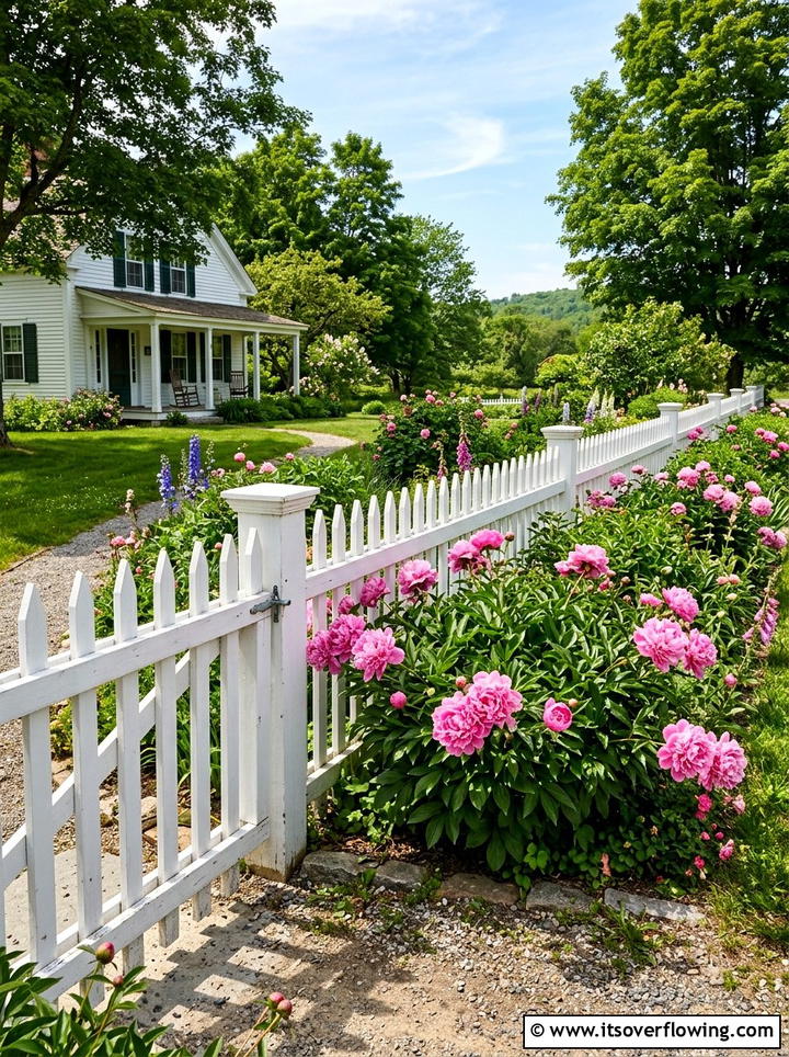 White Picket Fence - 25 garden decor ideas with spring decor