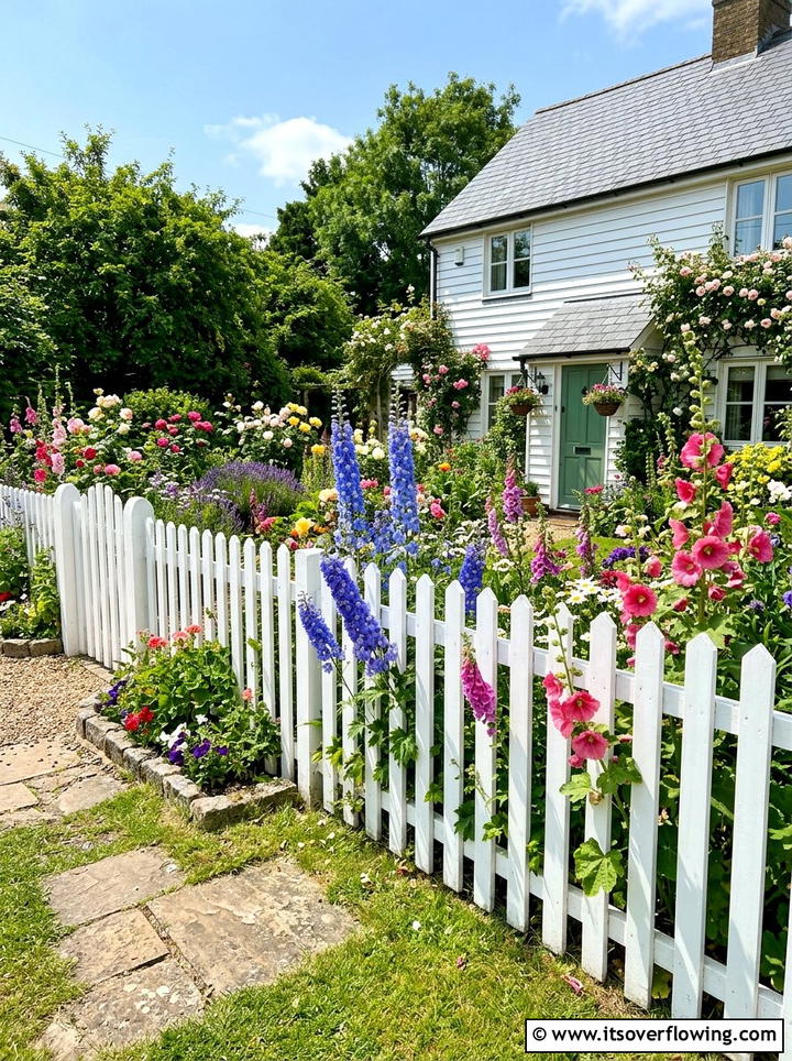 White Picket Fence - 25 garden design ideas for cottage gardens