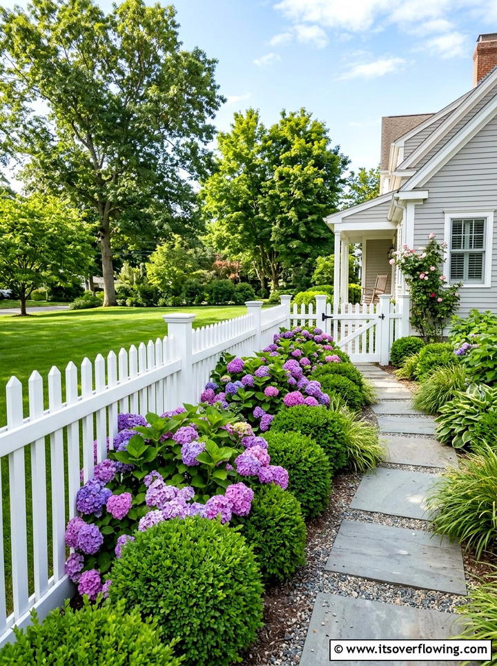 White Picket Fence - 25 garden design ideas for side yard strips