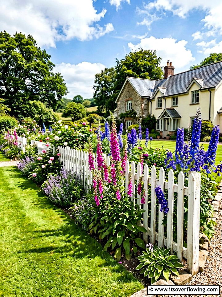 White Picket Fence - 25 garden ideas for farmhouse homes