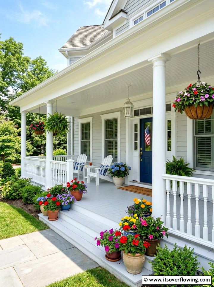 White Porch Paint - 25 front porch ideas for south facing porch