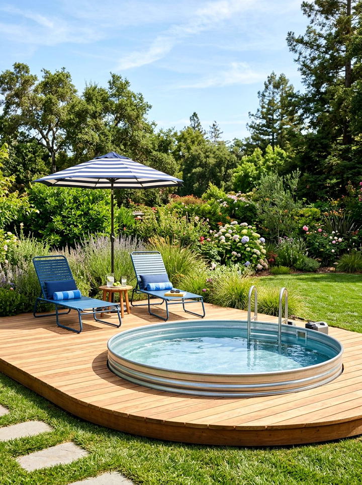White linen outdoor curtains - 25 backyard decorating ideas with coastal accents