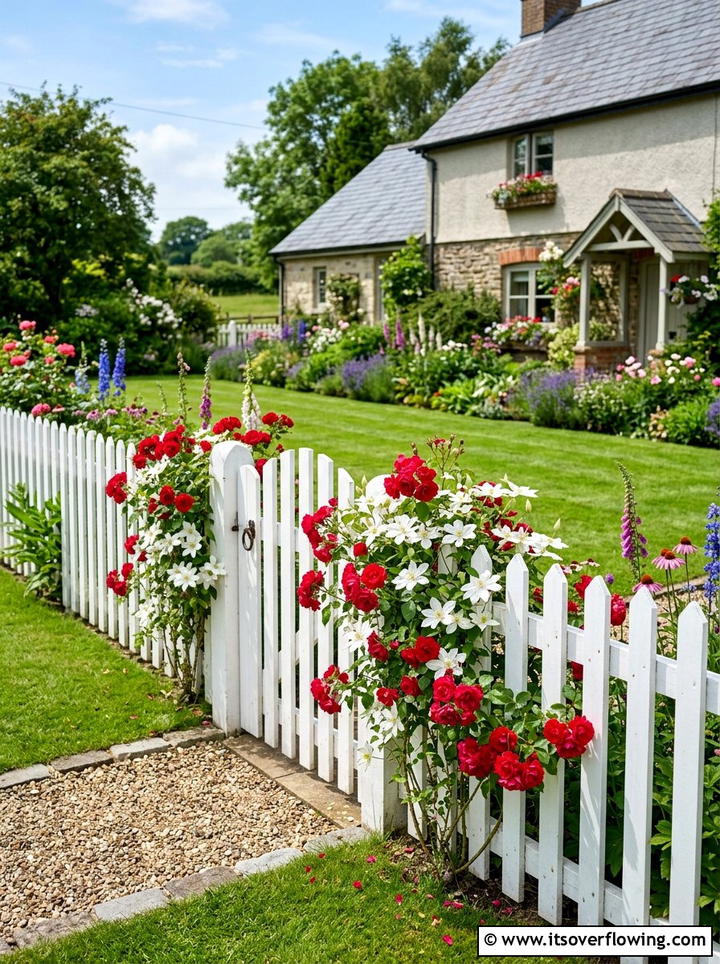 White picket fence - 25 garden ideas for cottage homes