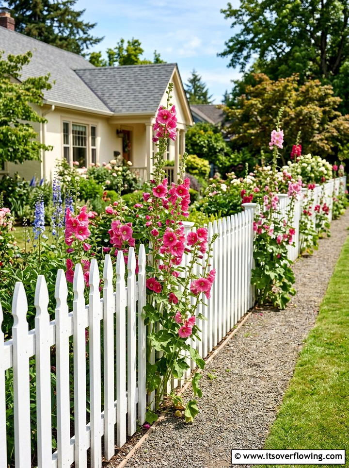 White picket fence - 25 garden ideas for english style