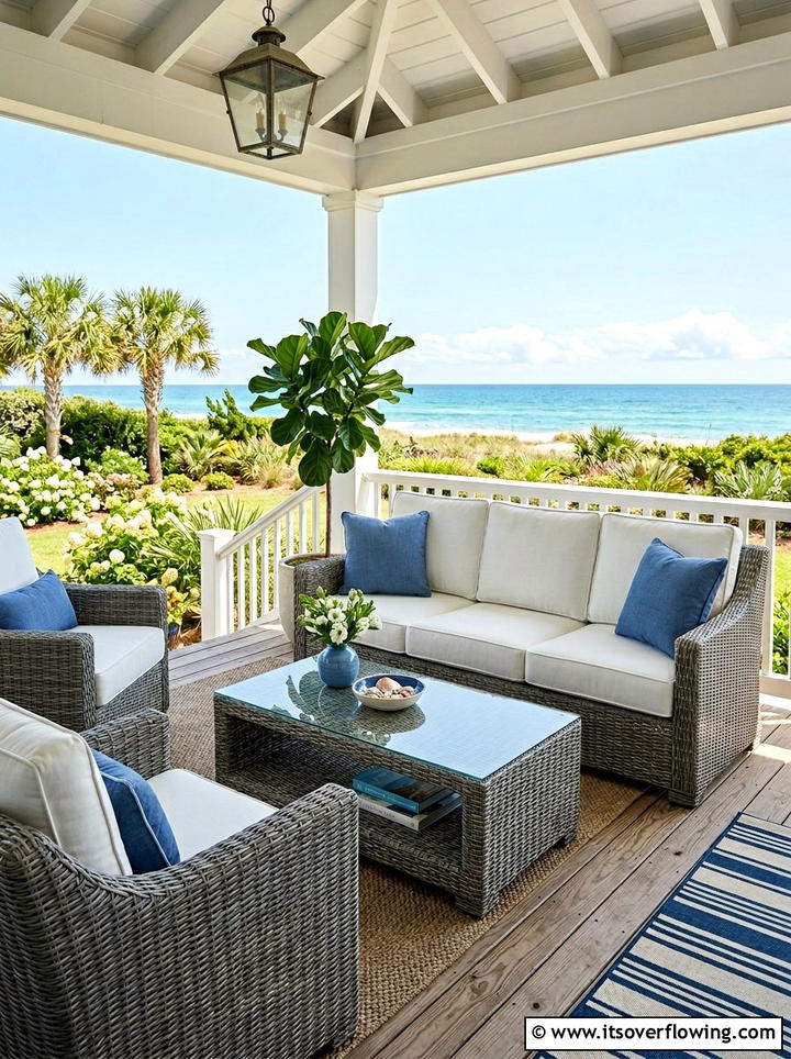 Wicker Porch Furniture - 25 front porch ideas for curb appeal