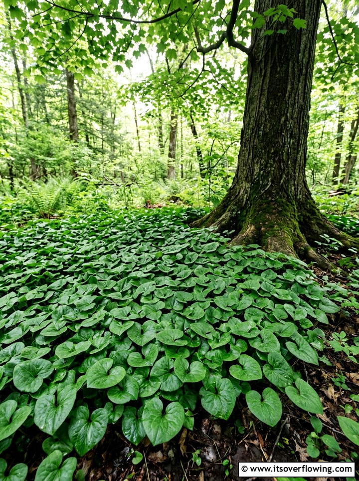 Wild Ginger Groundcover - 25 garden design ideas with woodland plants