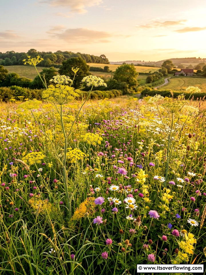 Wildflower And Herb Meadow - 25 garden design ideas with herbs and flowers