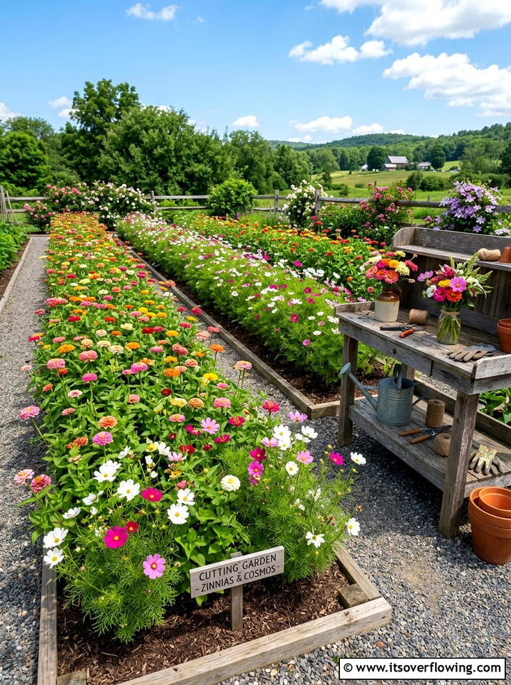 Wildflower Cutting Garden - 25 garden ideas with wildflowers
