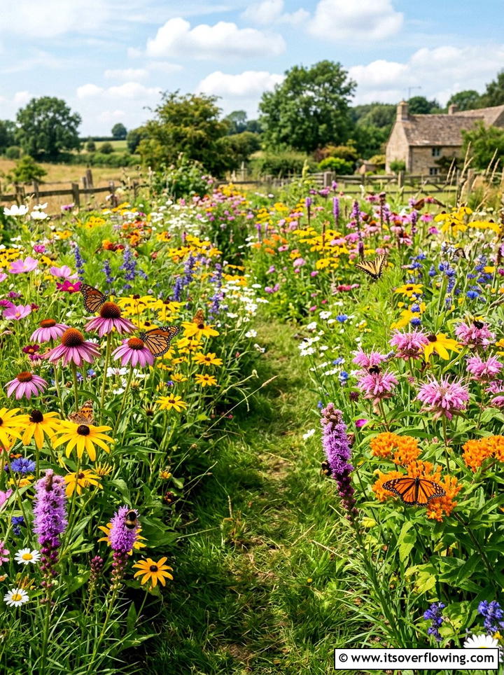 Wildflower Garden For Pollinators - 25 garden design ideas with low water plants