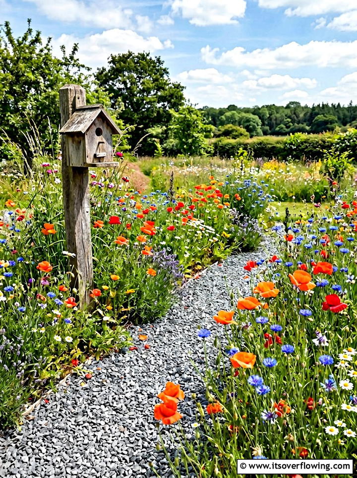 Wildflower Gravel Patch - 25 small garden ideas with gravel