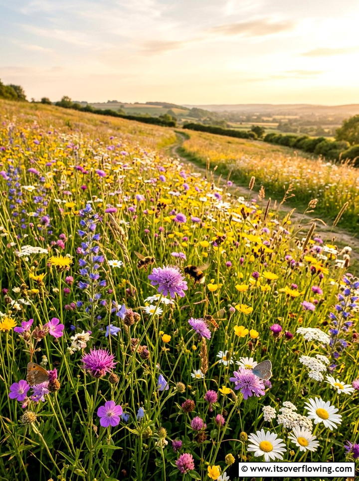 Wildflower Meadow - 25 garden ideas for sloped yards