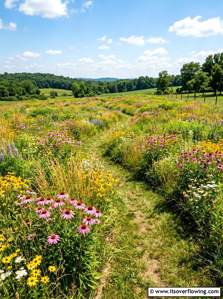 Wildflower Meadow - 25 backyard ideas with rustic style