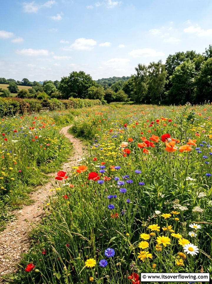 Wildflower Meadow - 25 backyard ideas with pollinator garden