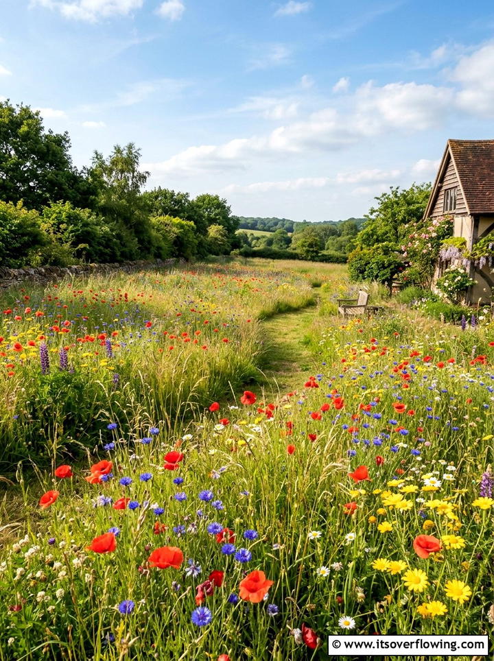 Wildflower Meadow Backyard - 25 creative garden ideas for spring makeover