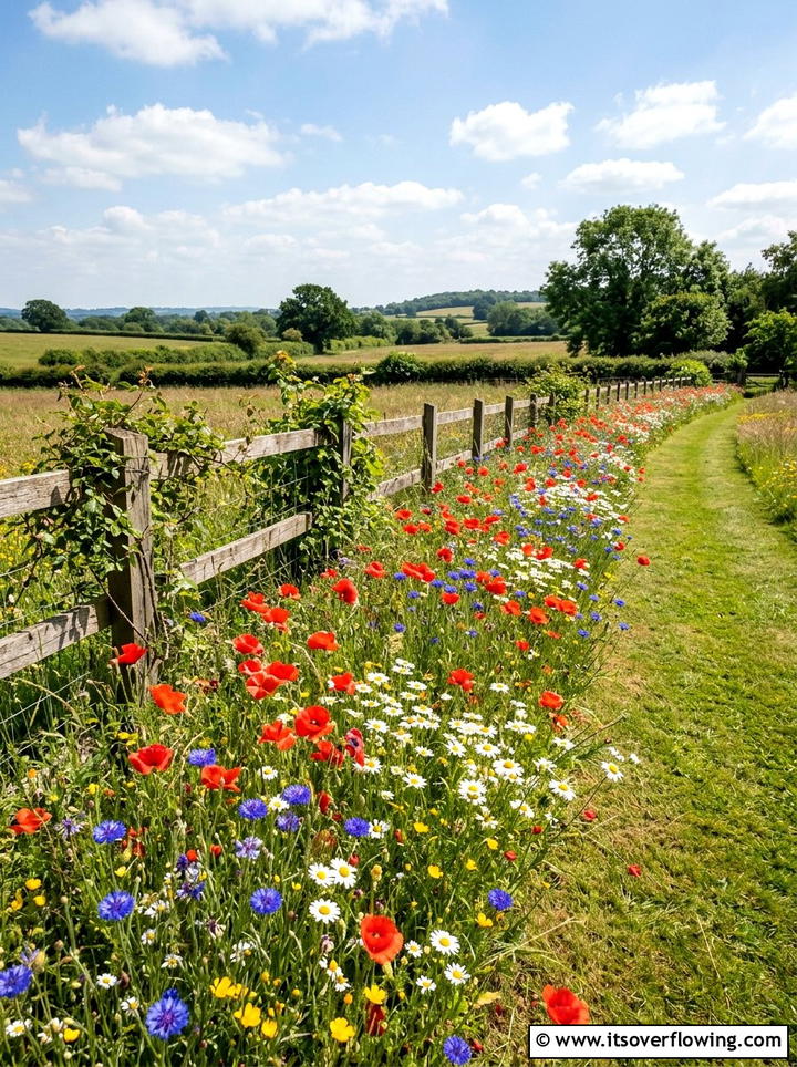 Wildflower Meadow Border - 25 garden decor ideas