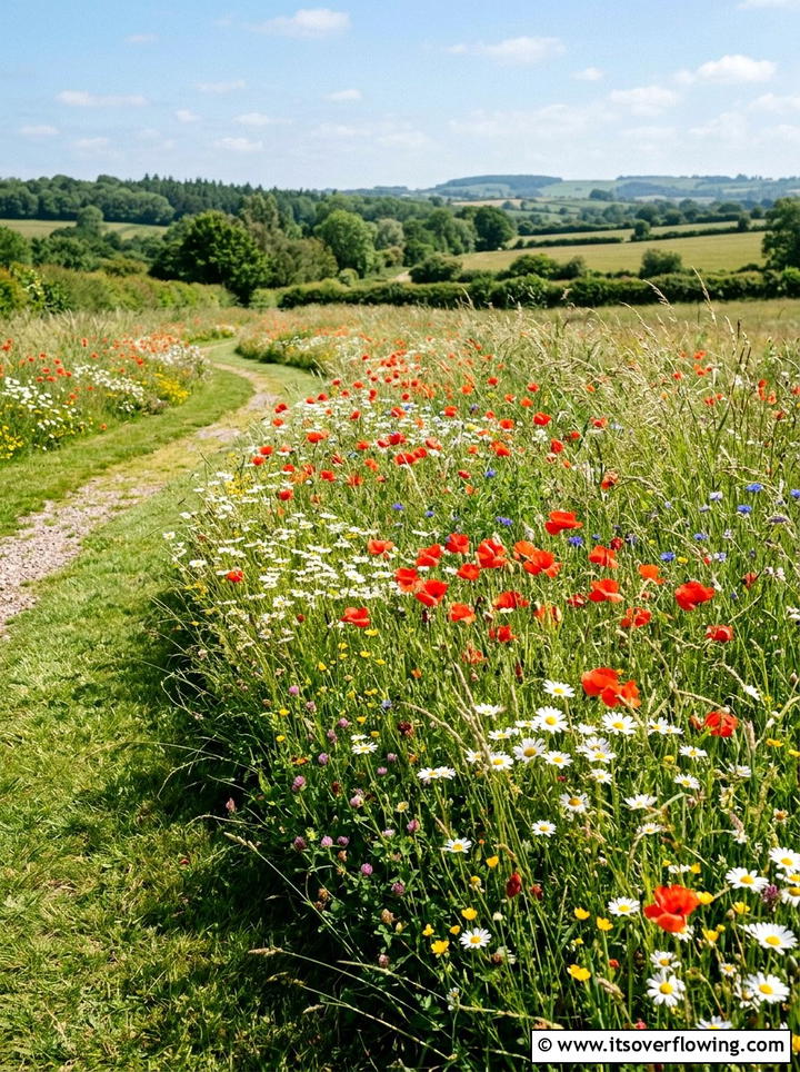 Wildflower Meadow Border - 25 garden ideas with weekend projects