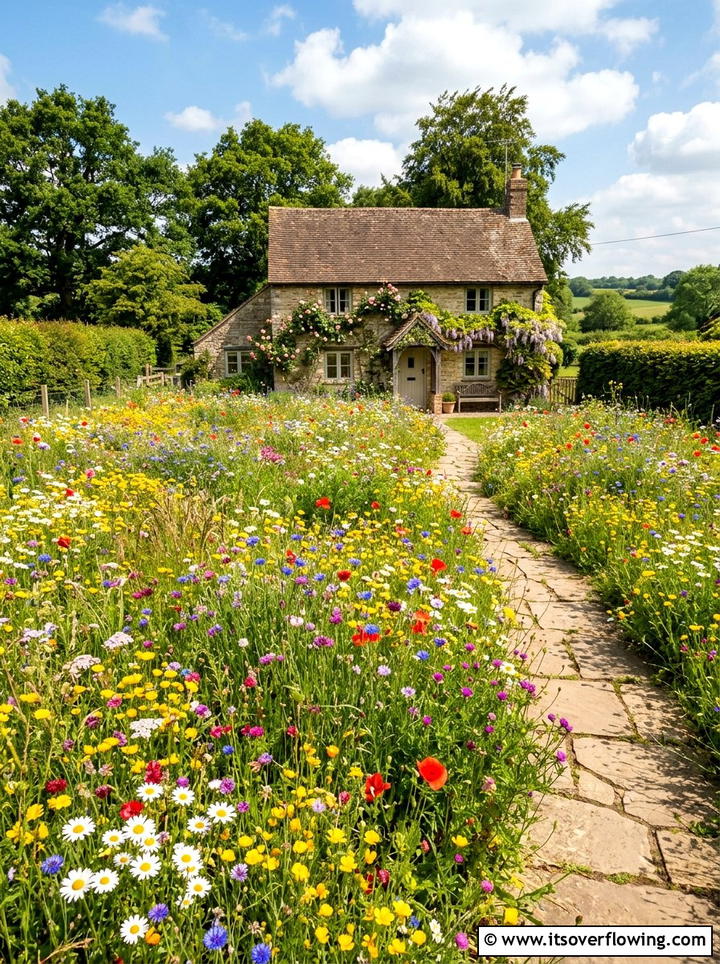 Wildflower Meadow Front Yard - 25 garden ideas for curb appeal
