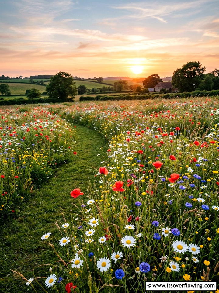 Wildflower Meadow Patch - 25 garden ideas for rustic style