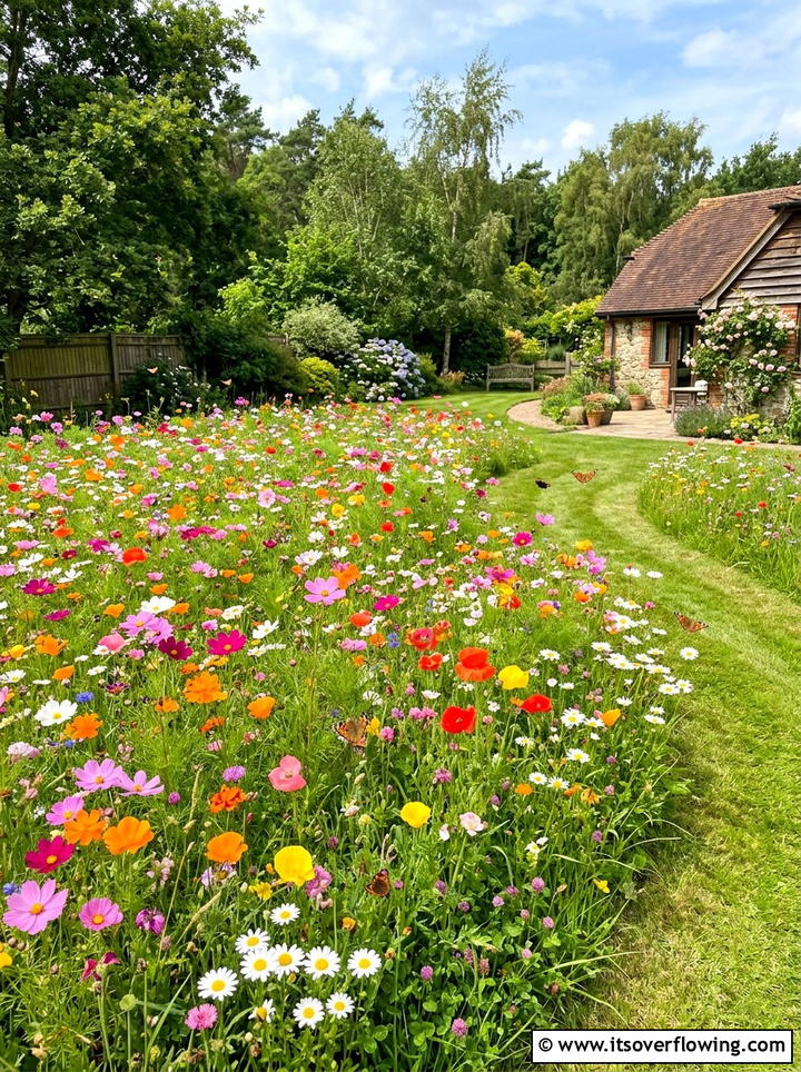 Wildflower Meadow Patch - 25 creative garden ideas on a budget