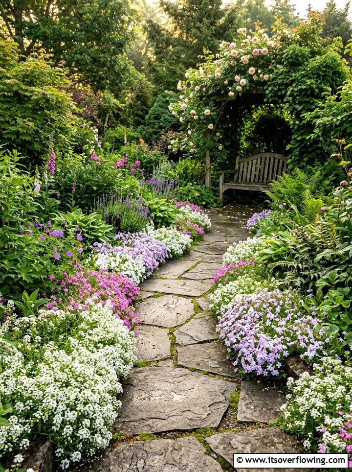 Wildflower Path Edging - 25 garden ideas with wildflowers
