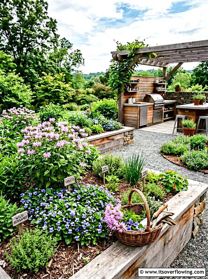 Wildflower edible garden - 25 creative garden ideas with native wildflowers