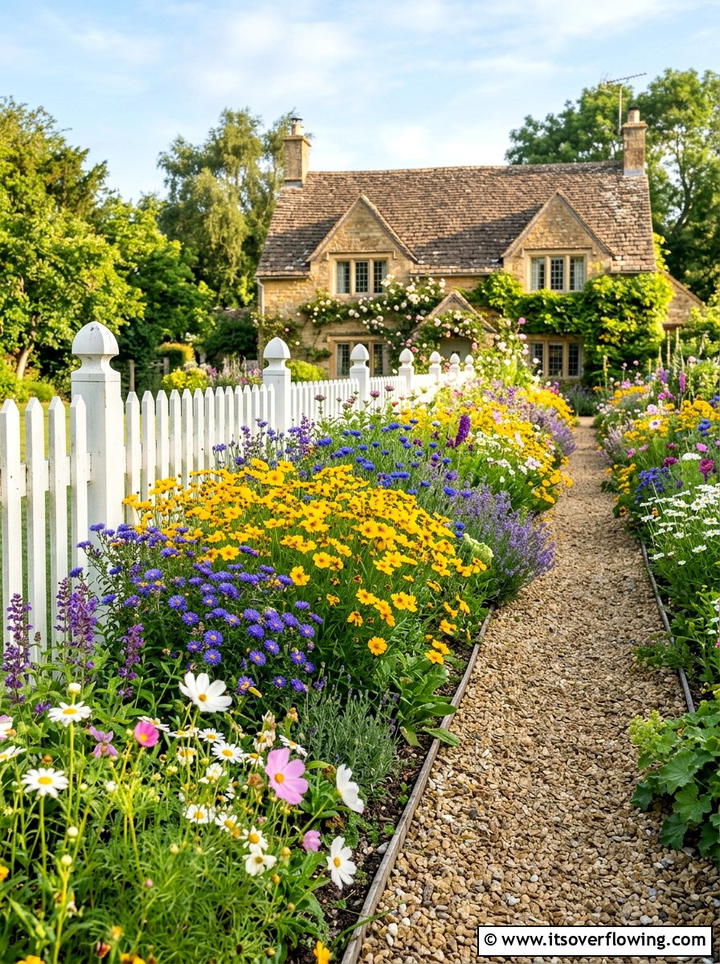 Wildflower garden border - 25 creative garden ideas with native wildflowers