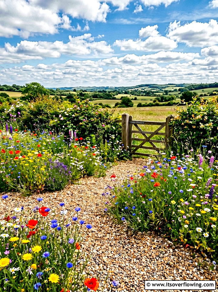 Wildflower gravel garden - 25 garden design ideas with gravel gardens