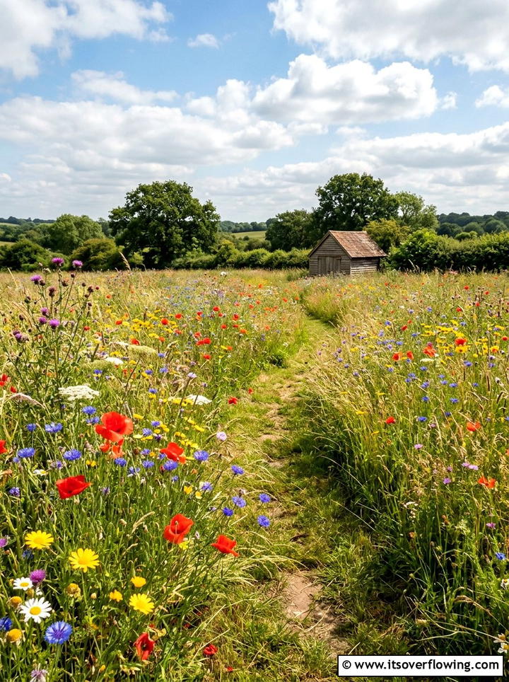 Wildflower meadow - 25 garden decor ideas for cottage gardens
