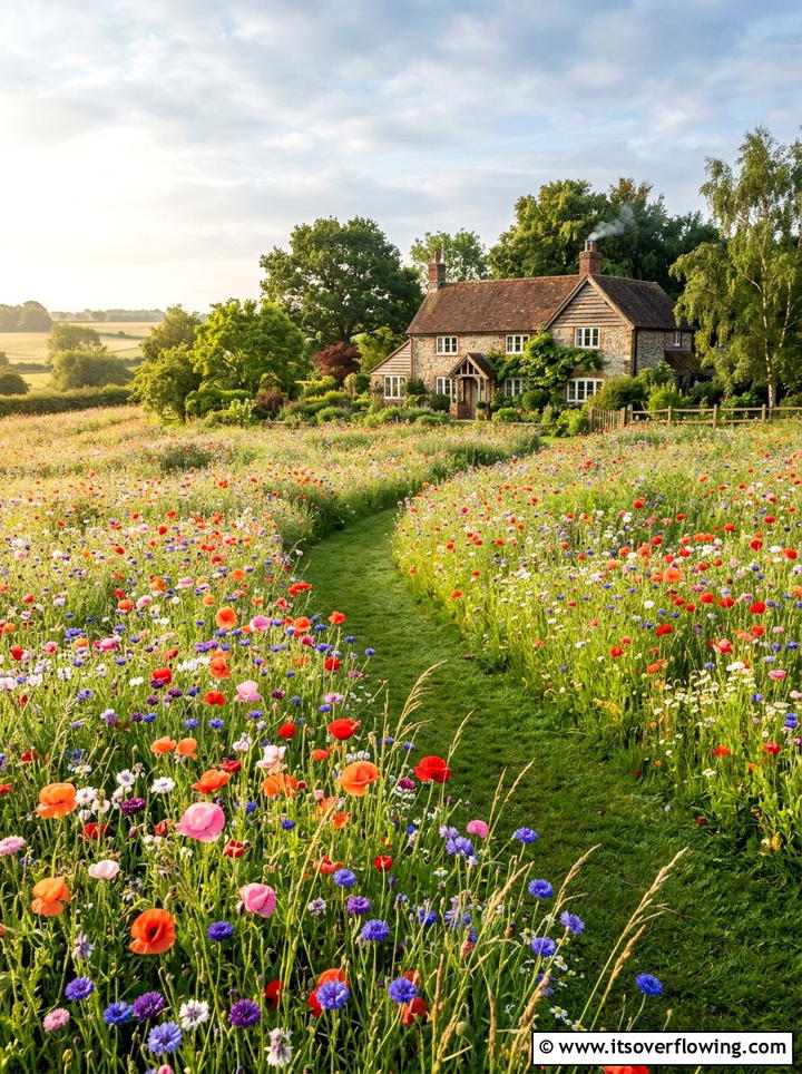 Wildflower meadow - 25 creative garden ideas for rural homes