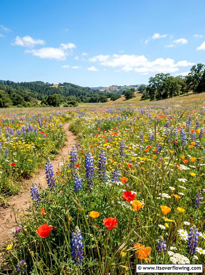 Wildflower meadow - 25 creative garden ideas with drought proof landscaping