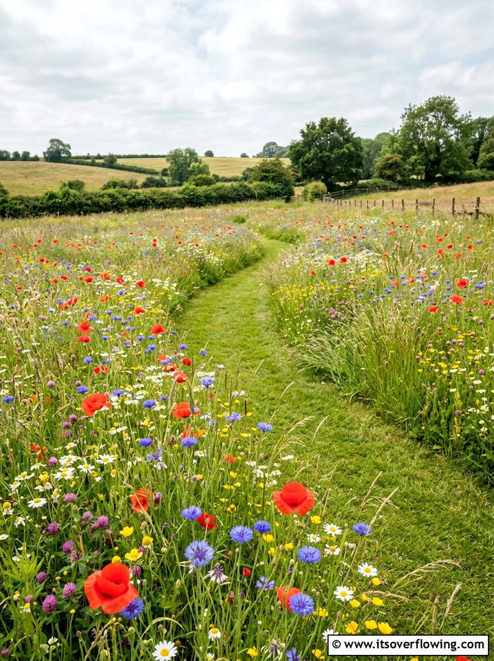 Wildflower meadow area - 25 garden ideas for english style