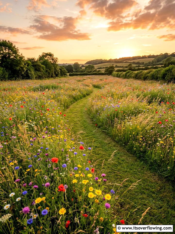 Wildflower meadow garden - 25 garden ideas for butterflies