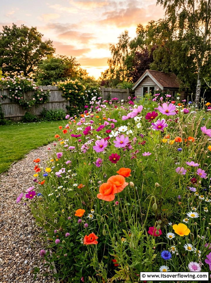 Wildflower patch - 25 small garden ideas with flowers