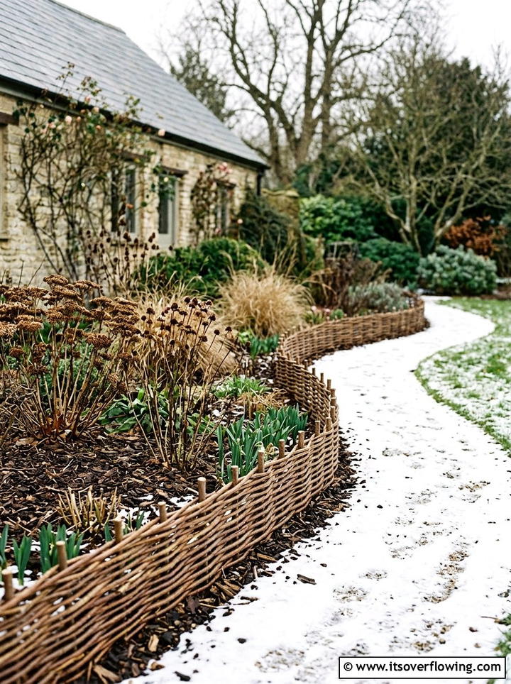 Willow Garden Edging - 25 garden ideas for winter