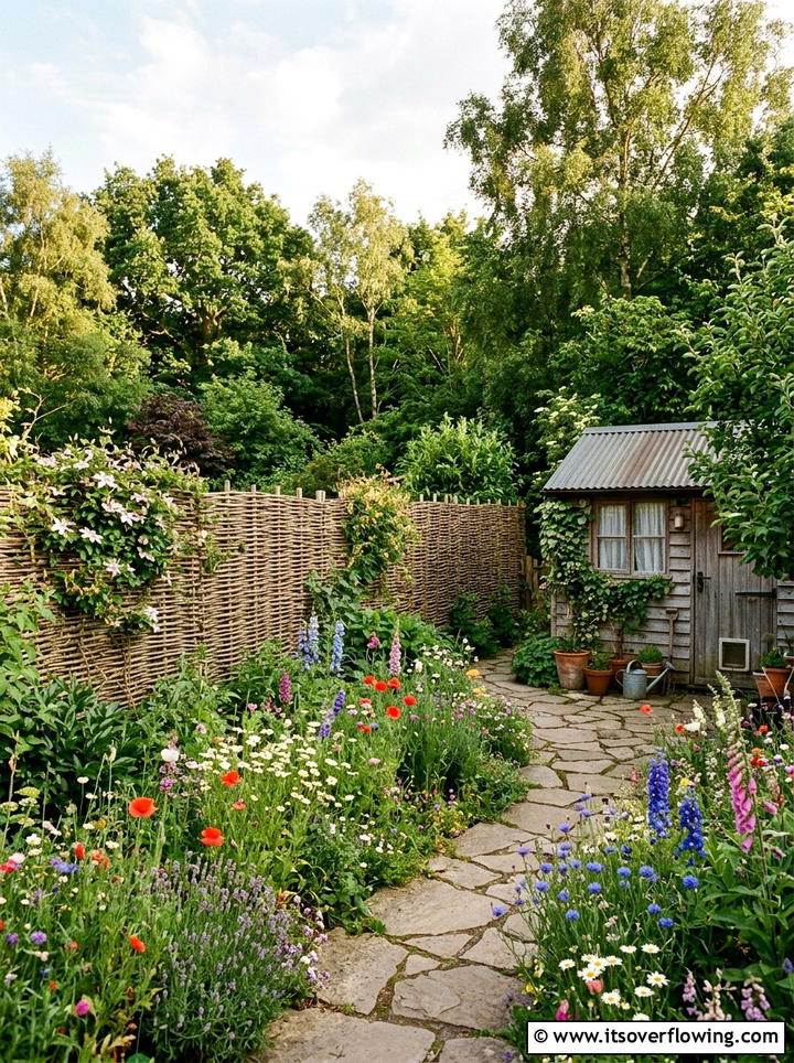 Willow Privacy Fence - 25 backyard ideas for privacy