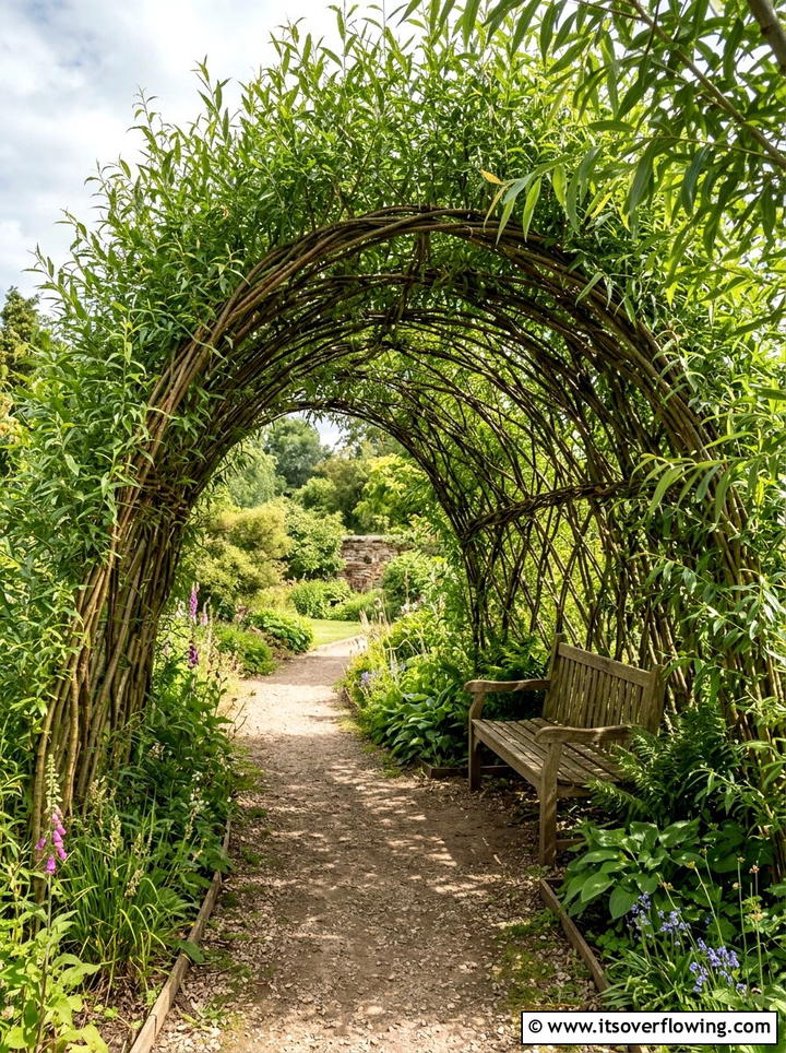 Willow Tunnel Garden Path - 25 garden design ideas for reading nooks