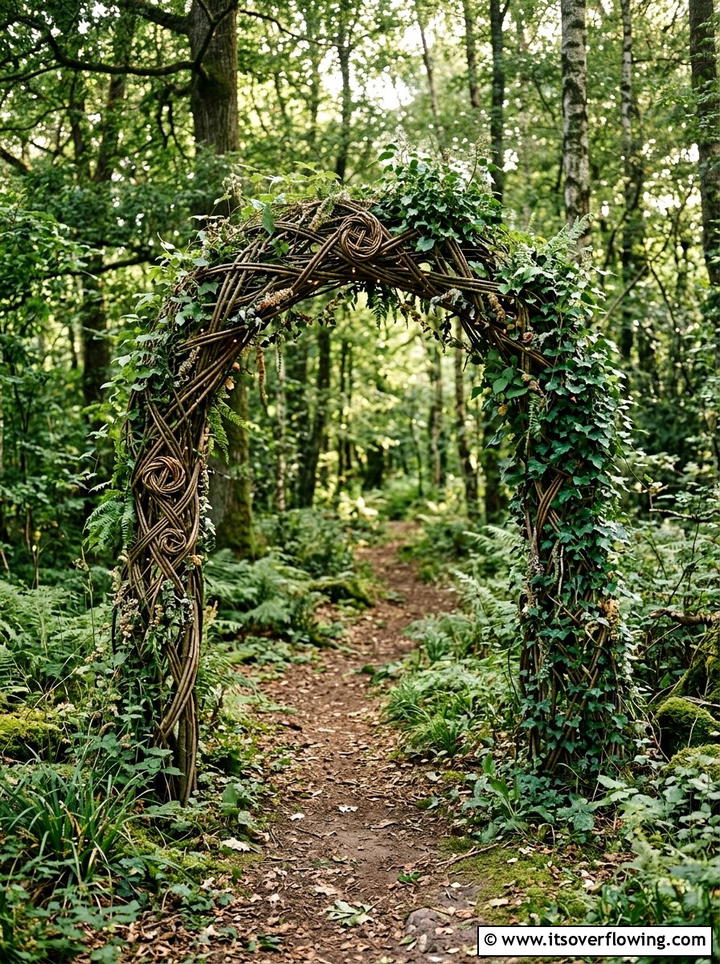 Willow branch garden arch - 25 garden decor ideas with garden arches
