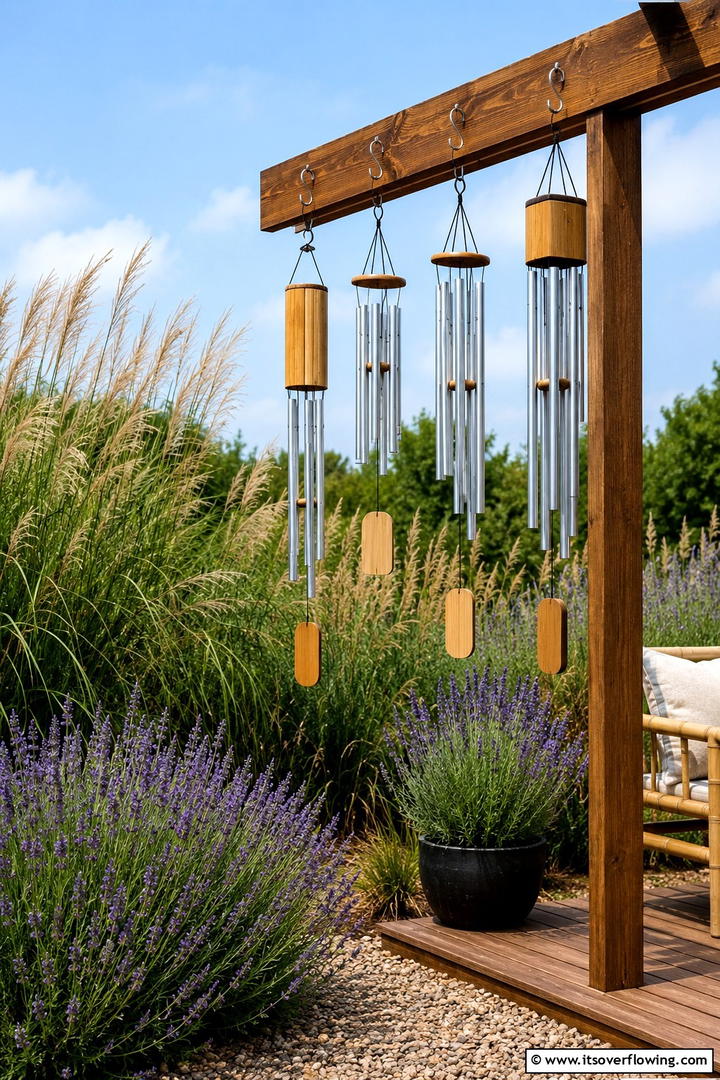 Wind Chime Corner - 30 Sensory Garden Ideas to Engage All Five Senses