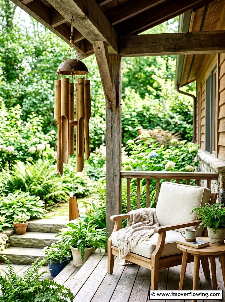 Wind Chime - 25 garden decor ideas for front yards