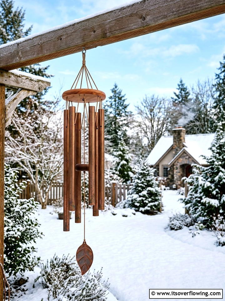 Wind Chimes - 25 backyard ideas for winter ambiance
